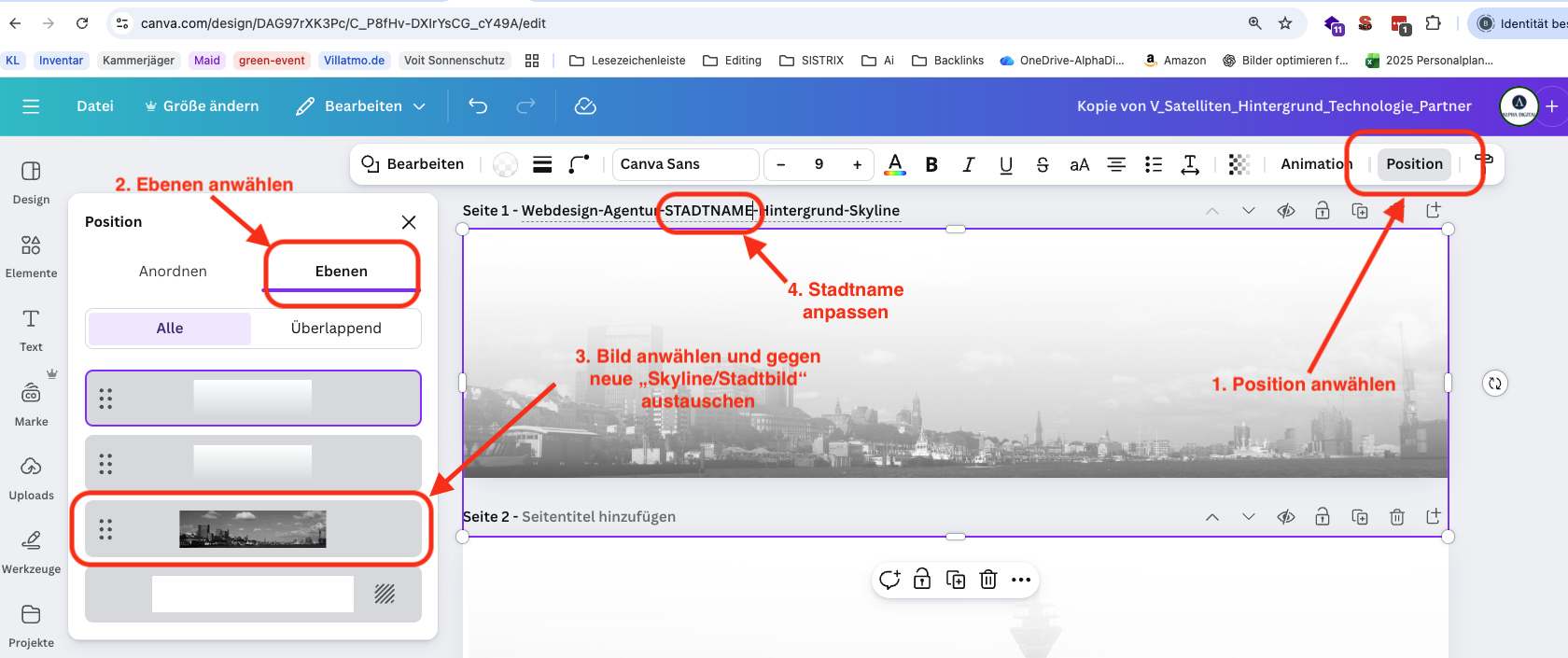 Wie tausche ich das Sykline Bild aus, damit der Filter nicht verloren geht
